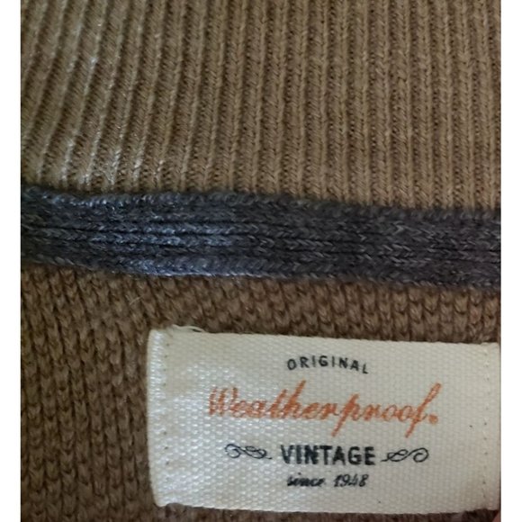 WEATHERPROOF VINTAGE SWEATER MENS SIZE X LARGE CAMEL TAN - Picture 3 of 8